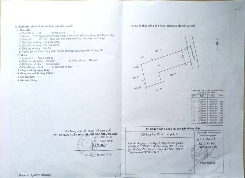 Nhà cấp 4 full đất ở .DT 117,7m2 nở hậu,cách biển chỉ 2,6km.Giá 2.3 tỷ