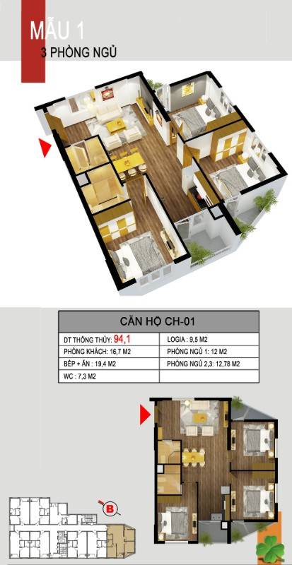 Chính chủ cần bán căn hộ 3PN Lô góc 95M2 CC 536A Minh Khai giá 4.35 tỷ