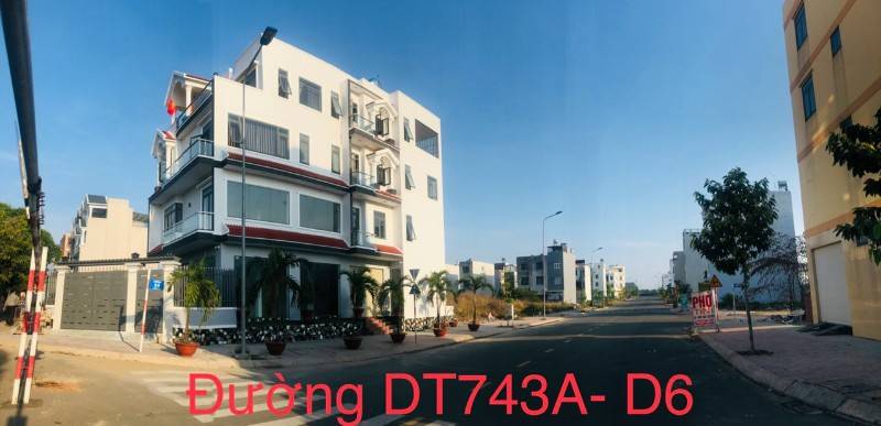 Cho thuê nhà mới 100% 2 MT ĐT743 và D6 Phúc Hồng Thịnh X, TP. Dĩ An,BD