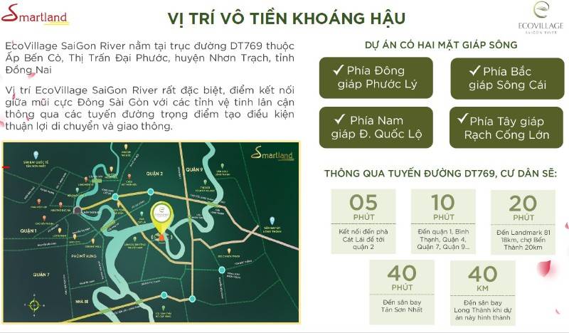 biệt thự song lập mặt sông Ecovillage Saigon River giá 14,5 tỷ (co VAT