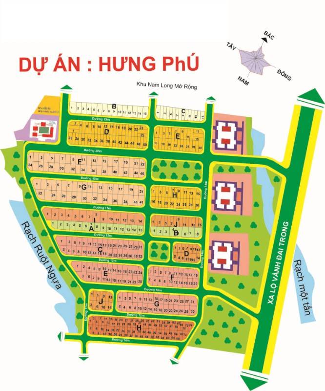 Bán đất kdc Hưng Phú 1 -2 diện tích 5x18 giá 6,5 tỷ 6x22 giá 8 tỷ..