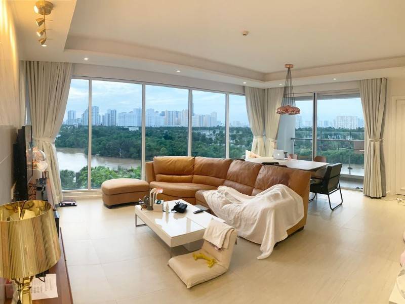 Bán căn hộ 4 phòng ngủ Đảo Kim Cương, 167 m2, view sông SG, Q.1