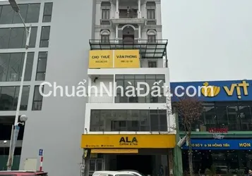 Cho thuê nhà mặt phố Hồng Tiến, 186m2x 3 tầng, MT 8m, có thang máy