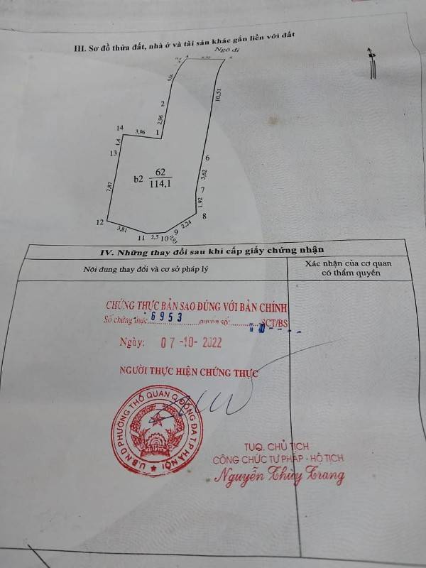 Bán đất tặng nhà ngõ Thổ Quan, Khâm Thiên gần ô tô, 114m2 giá 15.5 tỷ