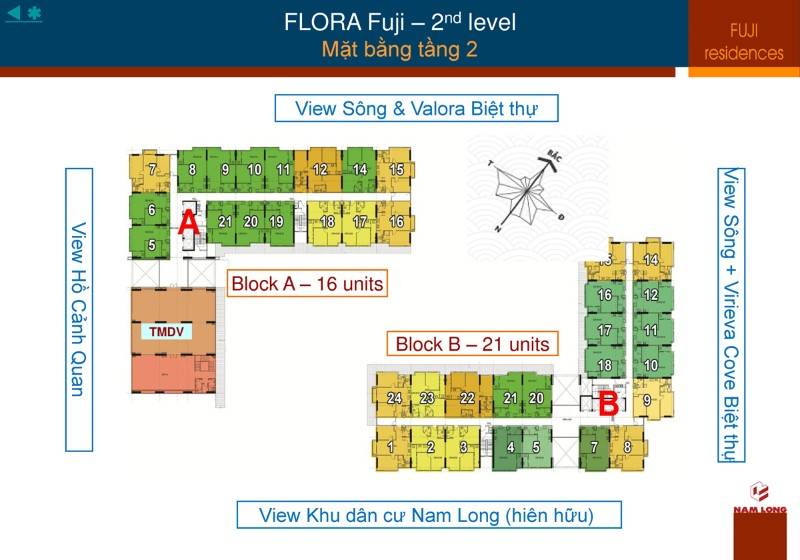 Bán căn hộ Flora Fuji nam long DT 55m2, 2PN đầy đủ nội thất cao cấp 