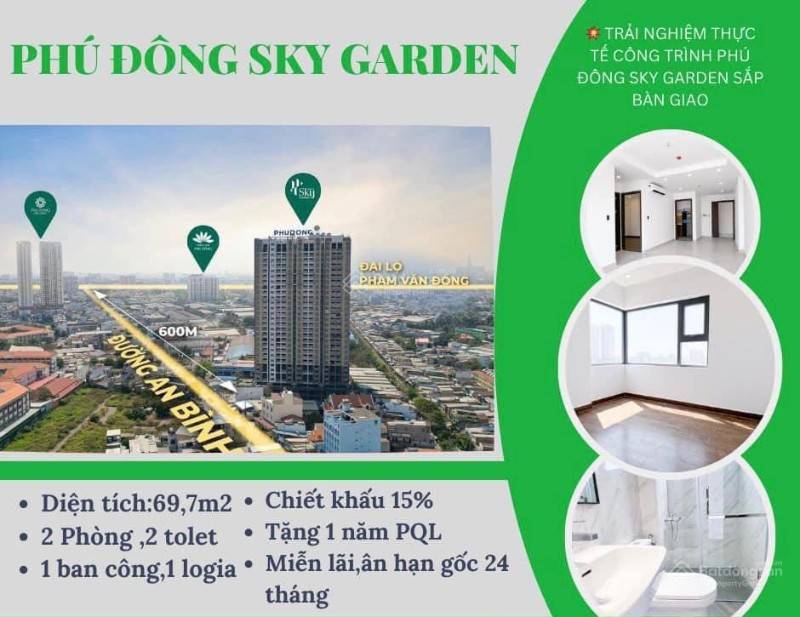 Chỉ TT 510tr sở hữu ngay căn hộ Phú Đông Sky Garden