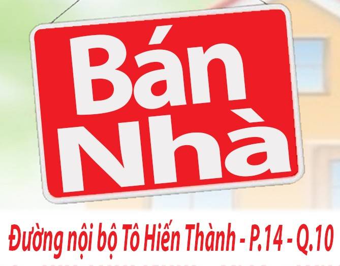 Cần Bán Nhà đường nội bộ Tô Hiến Thành P.14, Q.10. dt:6x20m 2 lầu