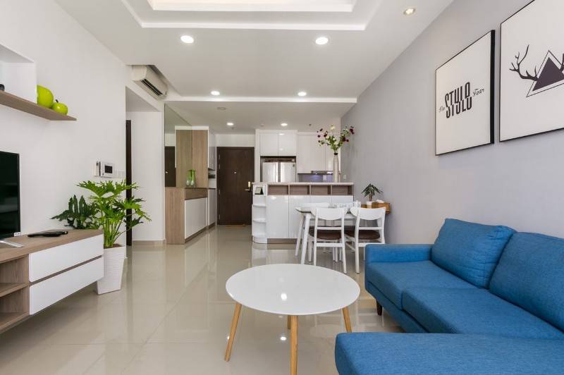 Căn hộ Soho Residence Q1, 65m2, 2pn, đủ nội thất, 21tr