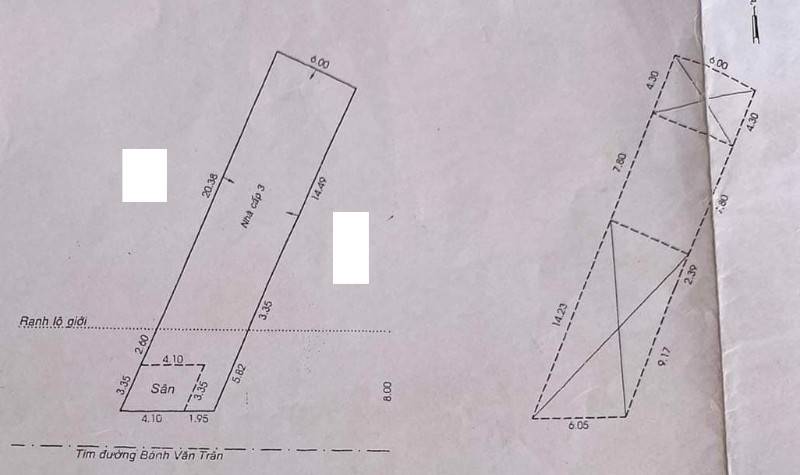 Đầu Tư, Mặt Tiền Tân Bình giáp Q10, 6m x 24m, Vuông Vức Xây mới 8 Tầng