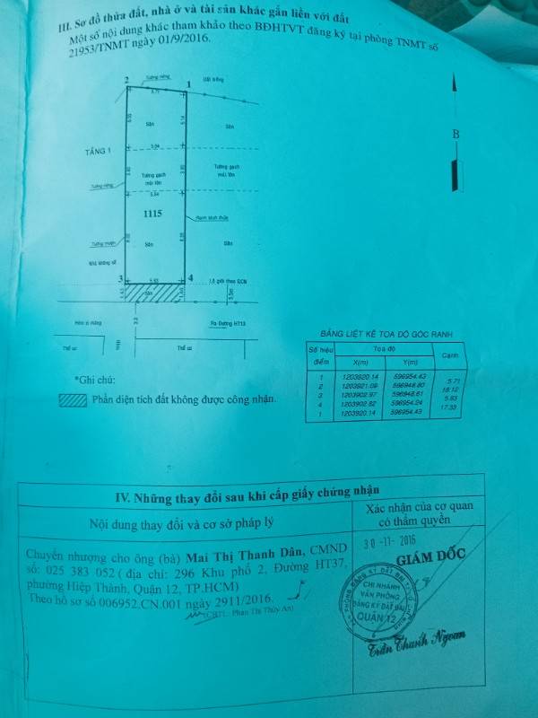 Đất thổ cư HXH hẻm 240 đường Trần Thị Bảy