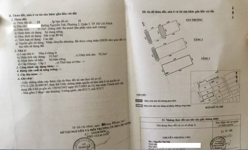 Bán nhà hẻm 4m Nguyễn Trãi Phường 2 Quận 5 giá 6,4 tỷ – 36m2 