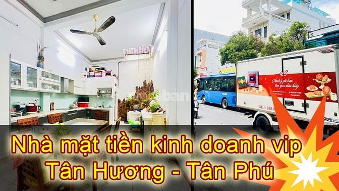 Bán mặt tiền kinh doanh 4 tầng ngay chợ Tân Hương, ngang 4 dài 22m cực